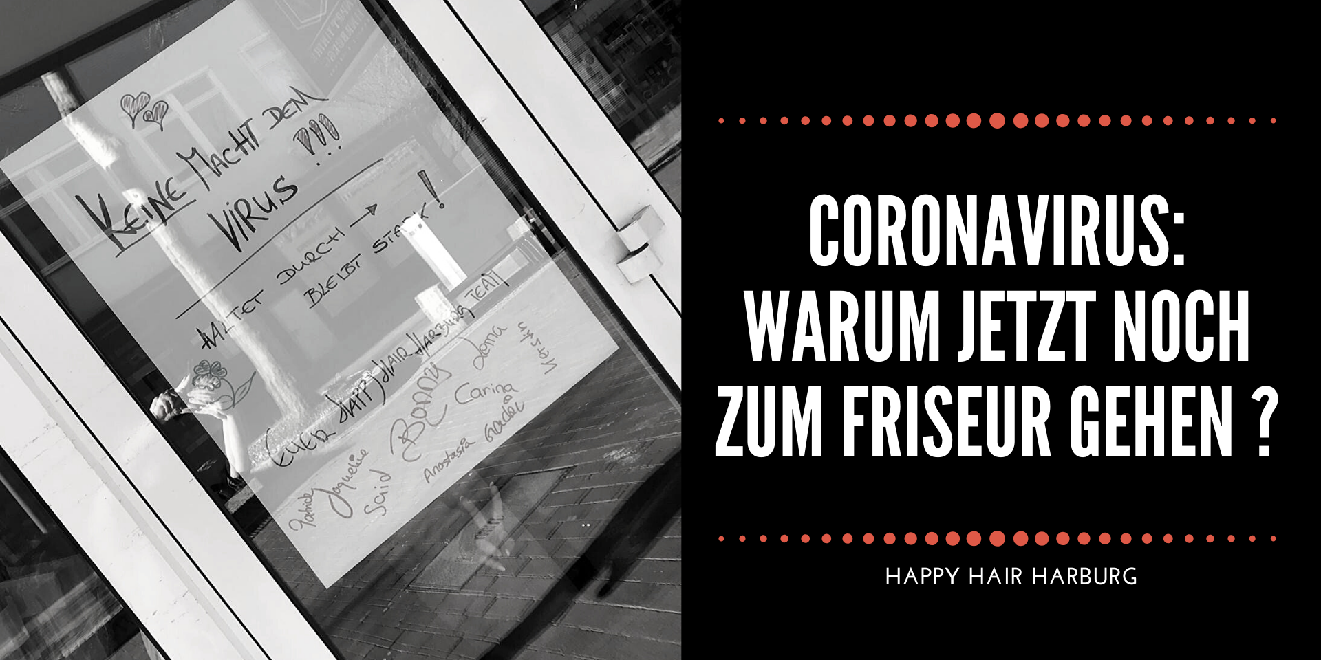 Coronavirus - Warum jetzt noch zum Friseur gehen ?