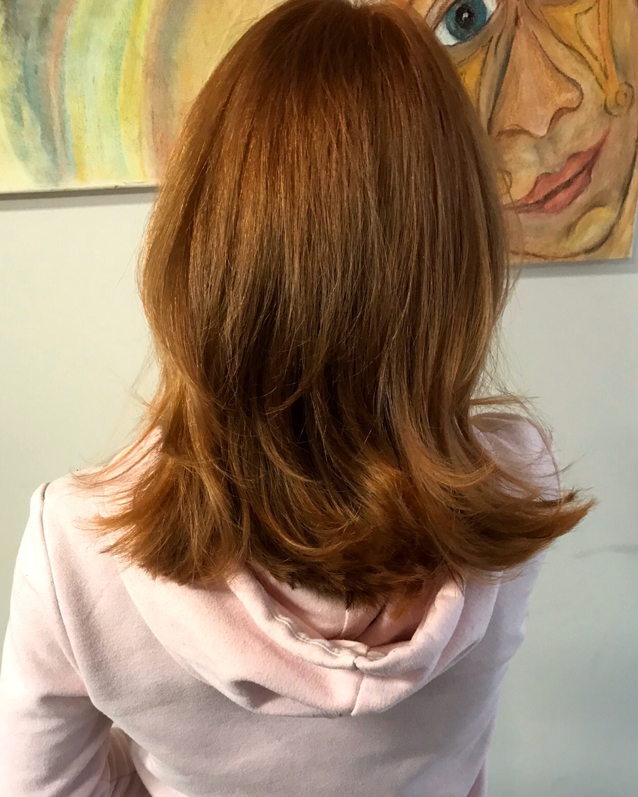 Haare Selber Färben Beispiel Kundenbild Mittelblond Kupfer