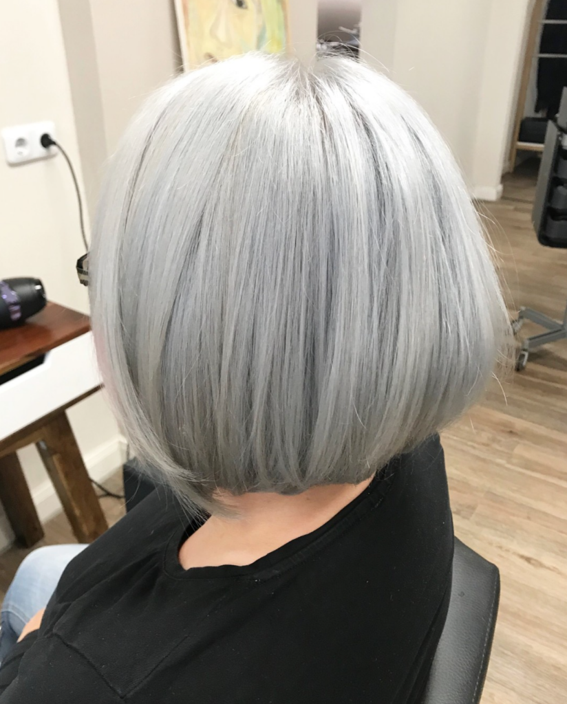 Frisur Silver Hair Silber Grau Natur