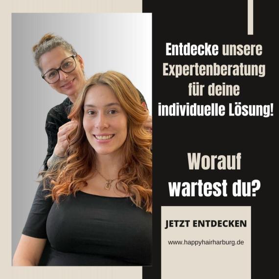 Expertenberatung für individuelle Haarlösungen - Professionelle Friseure bei HappyHairHarburg helfen dir! #demelt #friseur #experte #beratung #hamburg #kontakt