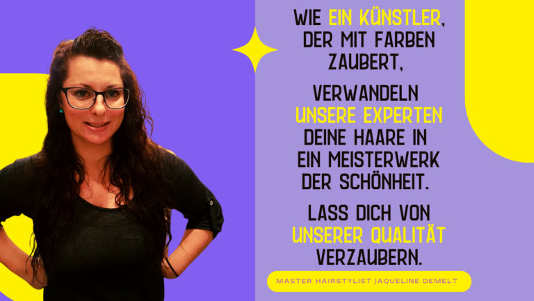 Portraitfoto von Jaqueline Demelt, Friseurin in Hamburg und Haarfarben-Künstlerin bei Happy Hair Harburg.