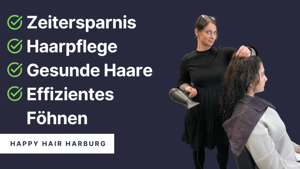 Langsames Trocknen der Haare beim Föhnen