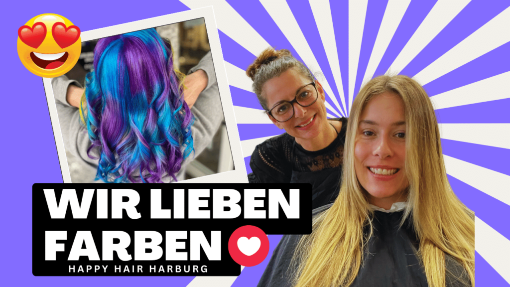 Wir lieben Farben! Jacqueline Demelt, Friseurin bei Happy Hair Harburg, Hamburg - Bunte Haarfarben, Bunte Haare
