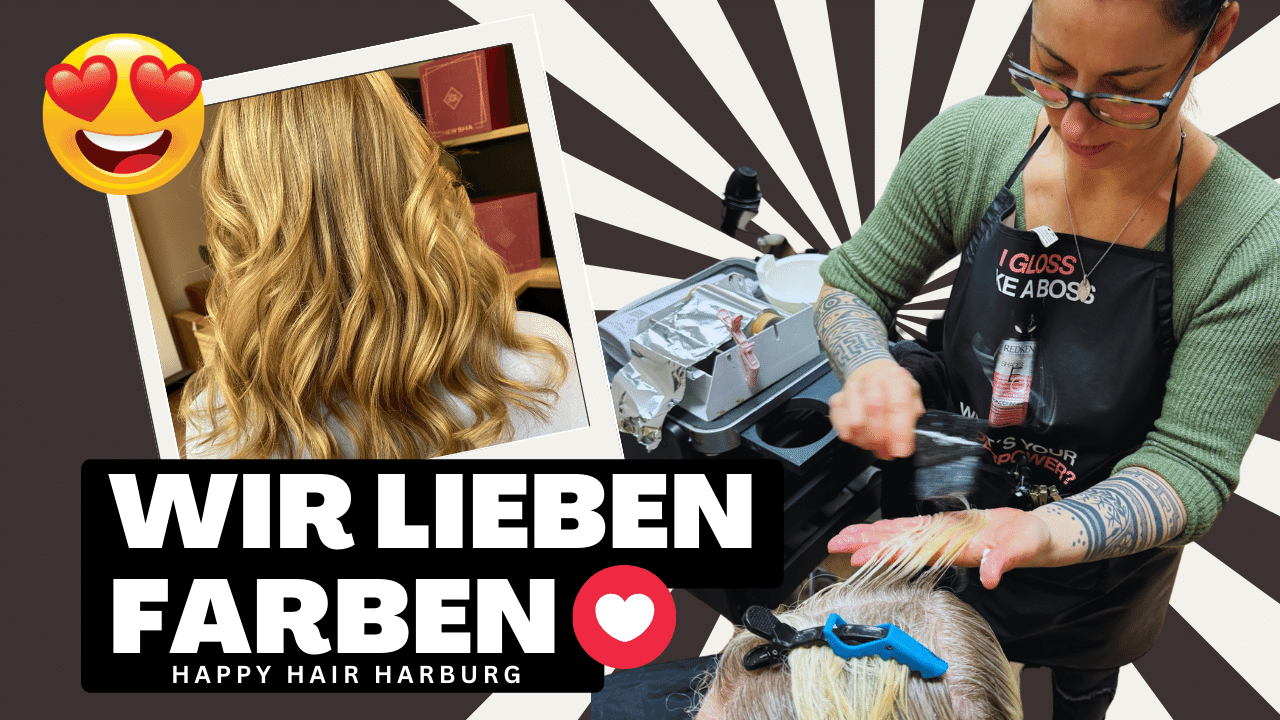 Jaqueline Demelt, Friseurmeisterin aus Hamburg, liebt es, mit goldblonden Haarfarben zu zaubern